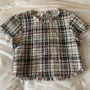 Cupcakes & Cashmere Colorful Plaid Blouse. Worn ONCE!